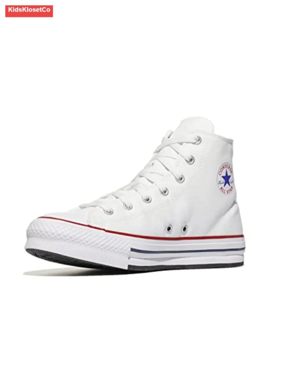 Girls High Top Sneakers Canvas Chunk Heel Lift Shoes